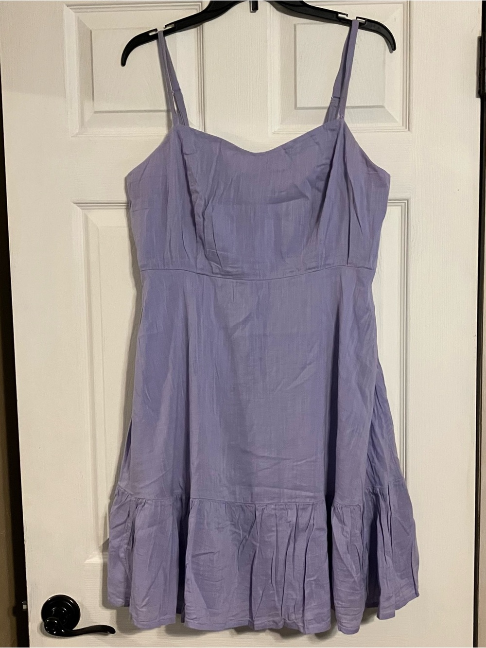 Old Navy Purple Lavender Cami Tiered Mini Dress Size Large L Summer⁠